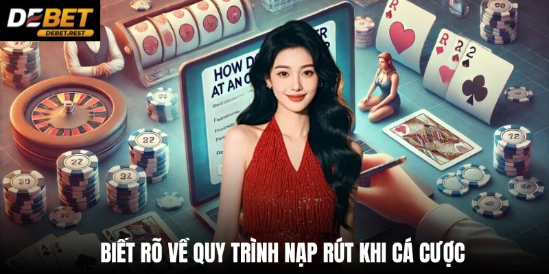 Biết rõ về quy trình nạp rút khi cá cược 