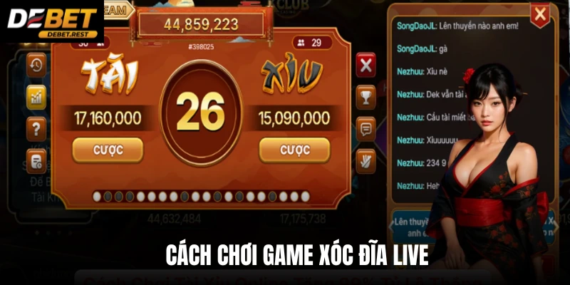 Cách chơi game xóc đĩa live
