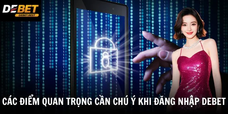 Các điểm quan trọng cần chú ý khi đăng nhập Debet