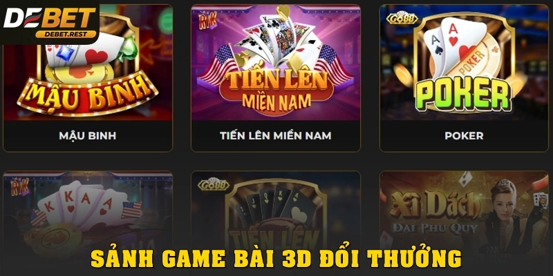 Sảnh game bài 3D đổi thưởng