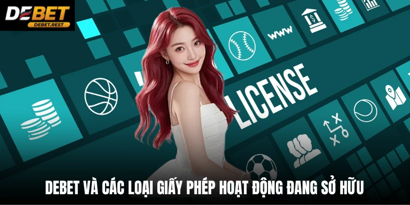 DEBET và các loại giấy phép hoạt động đang sở hữu 