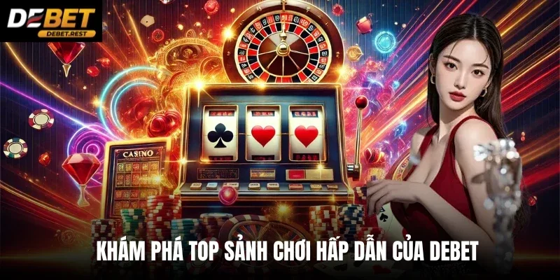 Khám phá top sảnh chơi hấp dẫn của DEBET 