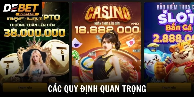 Các quy định quan trọng