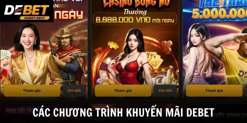 Các chương trình khuyến mãi Debet